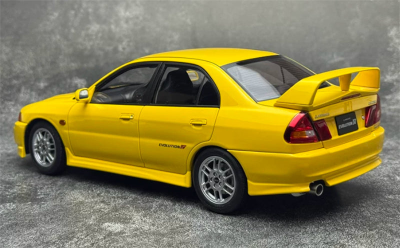 1:18 Mitsubishi Lancer Evolution IV  yellow MOTORHELIX Limited Edition 299PCS ONLY DIECAST Model