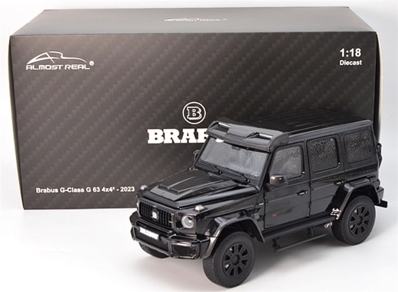 Almost Real Brabus Mercedes Benz G-Class AMG G63 4x4² SUV 2023 black Limited Edition 600PCS ONLY 1:18 Car Pre-built Model view11