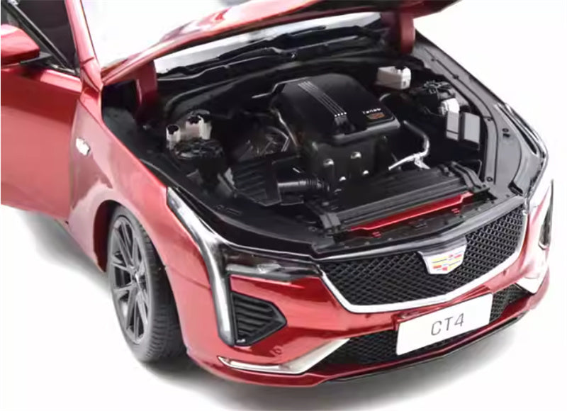 SAIC Cadillac CT4 2021 burgundy 1:18 Car Pre-built Model view10