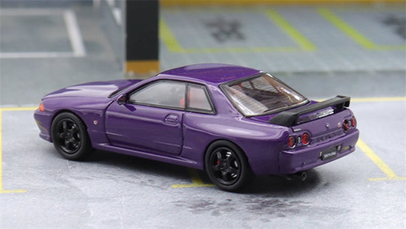 TIMEMICRO Nissan GTR R32 Metal Purple Limited Edition 999PCS ONLY 1:64 Car Pre-built Model view4