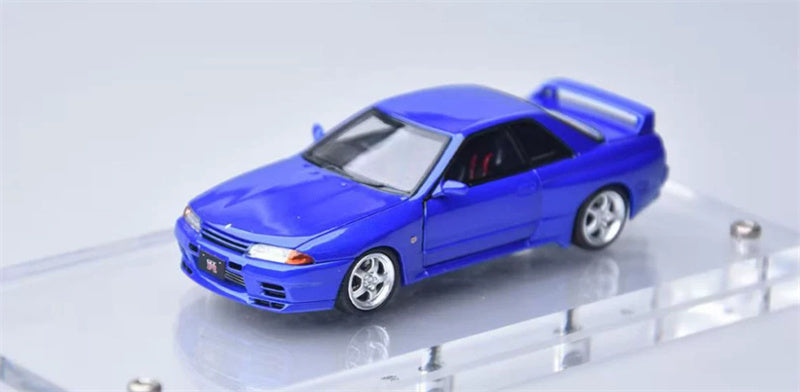 1:64 Nissan Skyline GT-R Nismo R32 Gulf Blue Focal Horizon Full open version Limited Edition 999PCS Only DIECAST Model