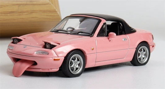 1:64 Mazda MX-5 Pink ATS DIECAST Civil Car Model