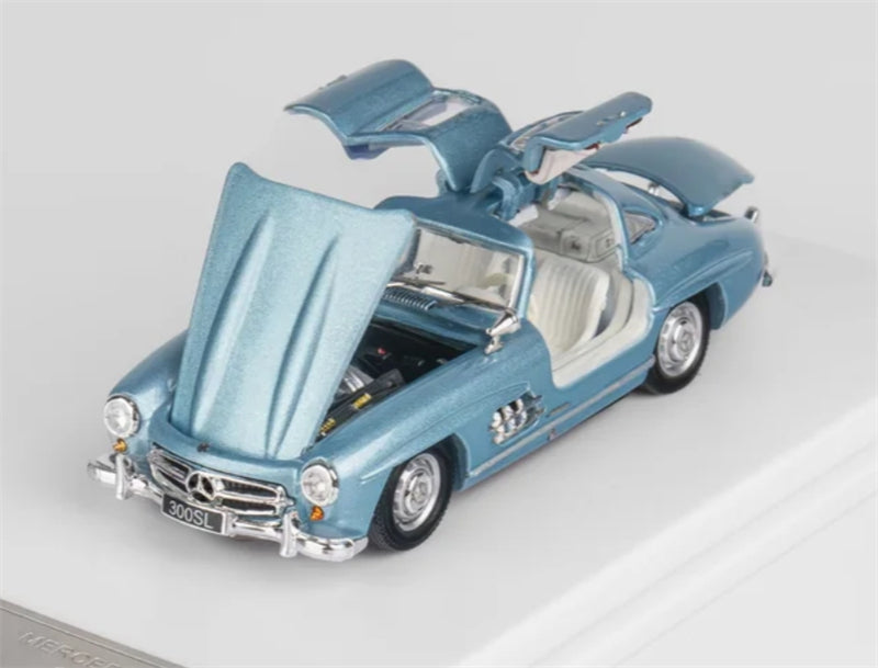 1:64 Mercedes Benz W198 300SL Ice Blue BSC DIECAST Limited Edition 999pcs ONLY Model