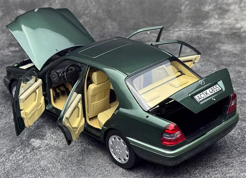 NOREV Mercedes Benz C-CLASS 1993 dark green 1:18 Car Pre-built Model view4