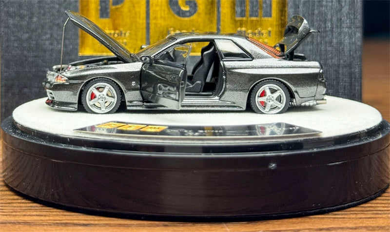 1:64 Nissan GTR R32  Metallic Gray PGM Deluxe Edition Limited Edition 999PCS ONLY DIECAST Model