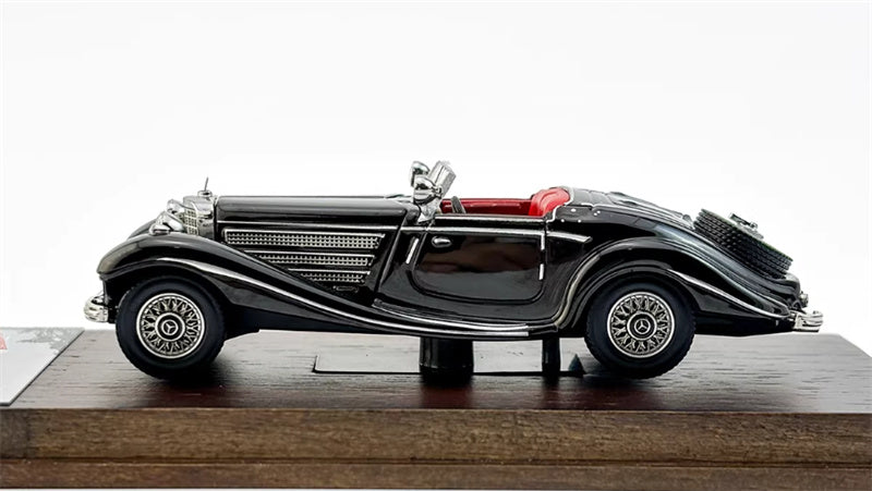 Liberty 64 Mercedes Benz 500K Classic Vintage Car Black - without top cover 1:64 Car Pre-built Airliner Model Display view5