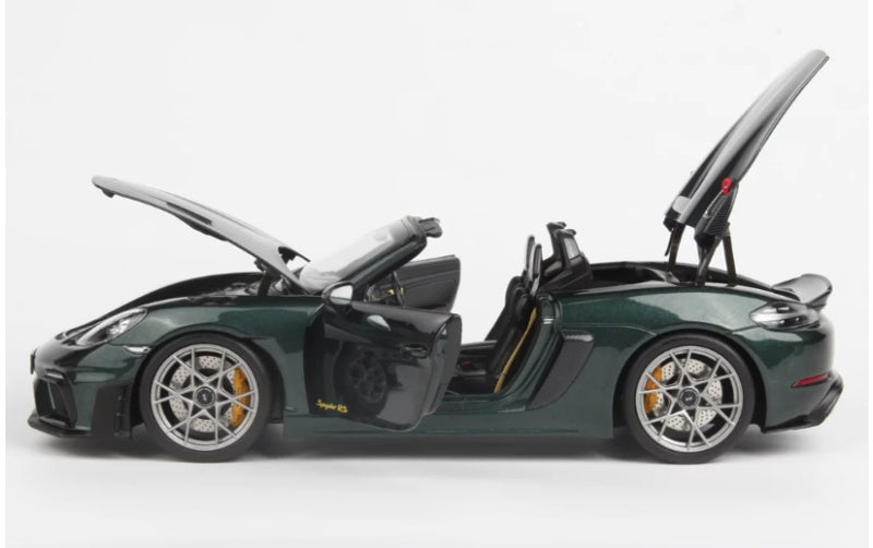 1:18 Porsche 718 Spyder RS 2023 Green NOREV Convertible DIECAST Car Model