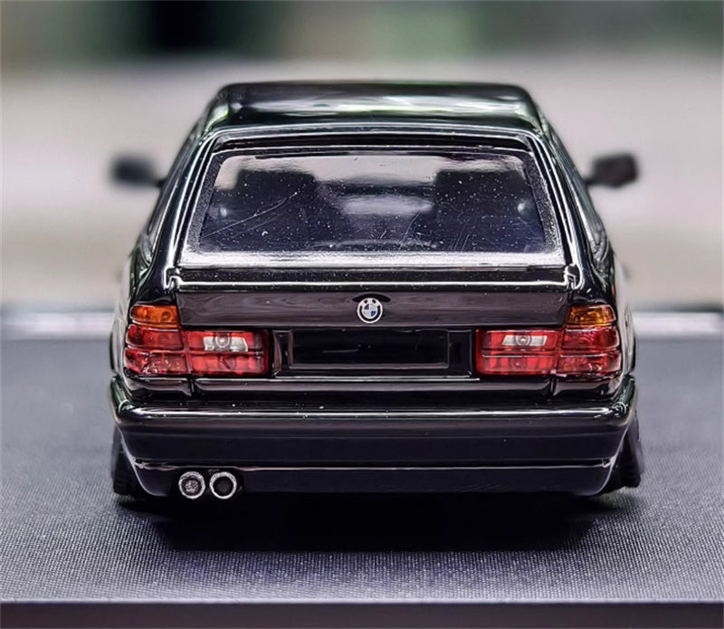 Mortal BMW E34 TOURING 5 Series Pearl Black Lowered Version Limited Edition 799PCS ONLY 1:64 Car Pre-built Model view7