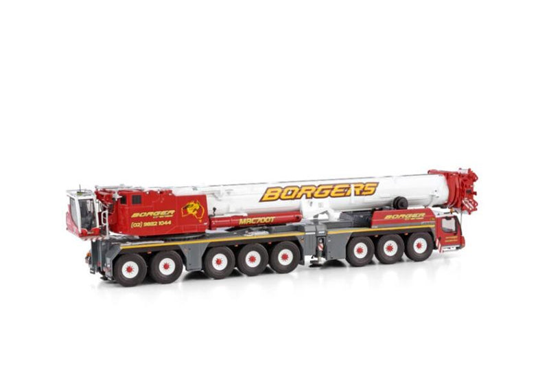 WSI LIEBHERR LTM 1650-8.1 Crane BORGER CRANES 1:50  DIECAST Truck Lorry