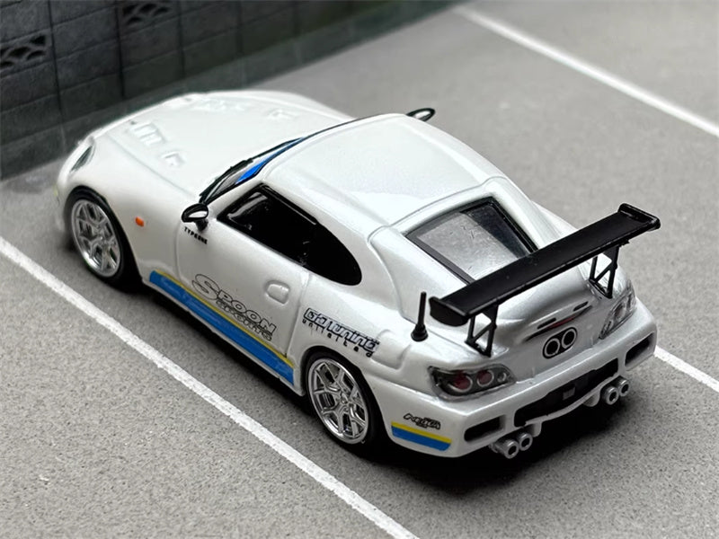 SW Honda S2000 SOOP Pearl White Limited Edition 499PCS ONLY 1:64 car Pre-built Model view4