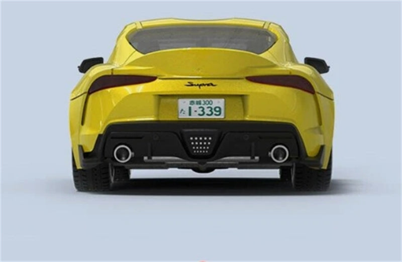 Original Model Toyota Supra A90 BLTZ #885 Yellow 1:64 car Pre-built Model view4