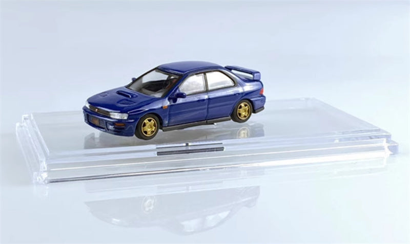 BM Creations SUBARU 1994 Impreza WRX STi LEFT HAND DRIVE Blue 1:64 Car Pre-built Model