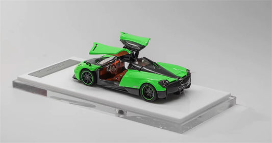 HKM Premium Pagani Huayra Coupe Green Limited Edition 999PCS ONLY 1:64 Car Pre-built Model view2