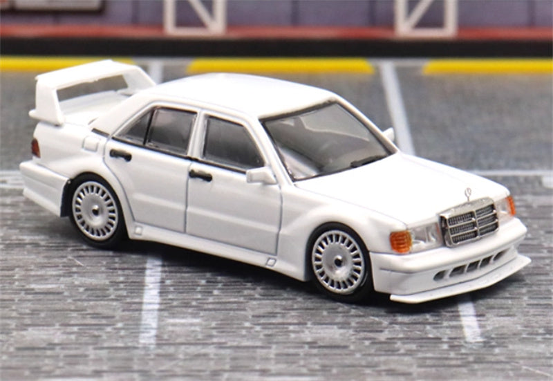 SEEKER Mercedes Benz 190E 2.5-16 Evolution White 1:64 Car Pre-built Model view4