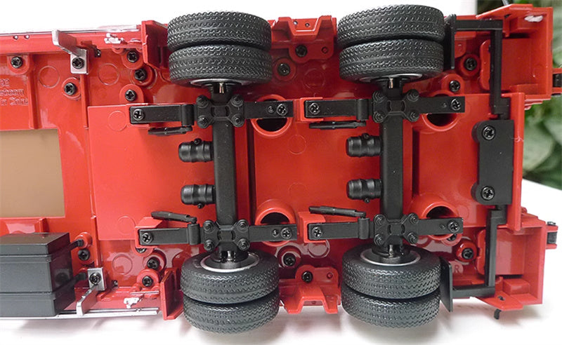 AT COLLECTIONS NOOTEBOOM SUPERTRAILER ASDV-40-22 DRAWBAR TRAILER Red 1:32 Truck Pre-built Model