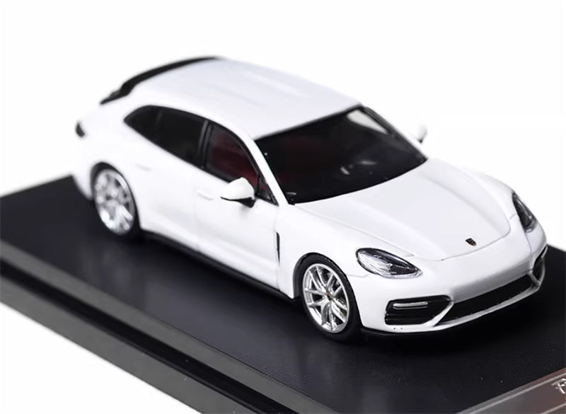 Furuya Porsche Panamera Pearl White Hunting Edition 1:64 car Pre-built Model view6