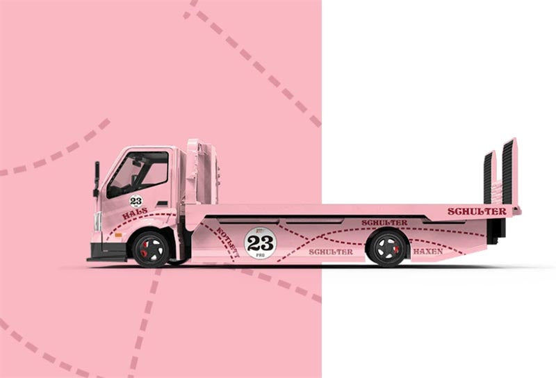 1:64 Hino H300 Russeb Pink Pig COOL.CAR Limited Edition 999PCS ONLY DIECAST Model