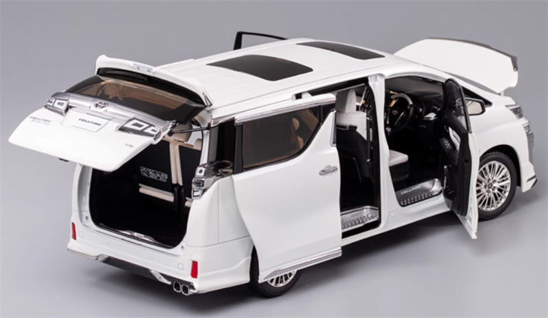 KengFai Toyota Vellfire MPV Business Vehicle white Right hand drive 1:18 Car Pre-built Model view7