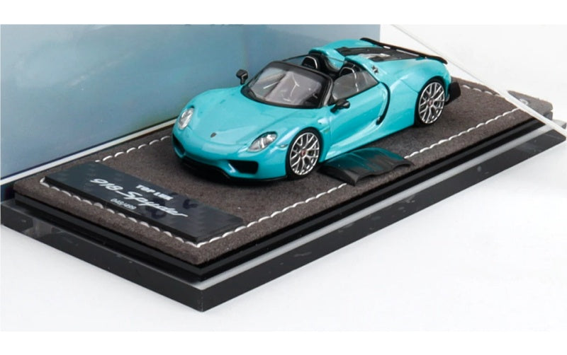 1:64 Porsche 918 Spyder Shimmer Tiffany TOP LUX Convertible DIECAST Car Model