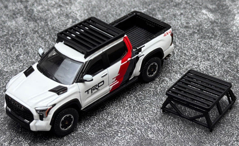 GCD Toyota Tundra TRD PRO pickup left hand drive TRD coating with accessories 1:64 Car Pre-built Model view5