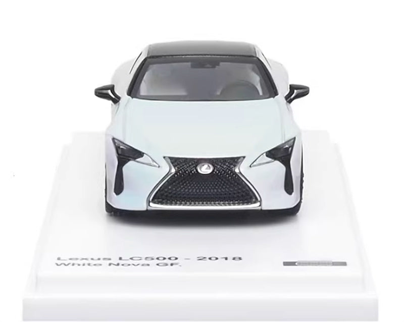 Almost Real Lexus LC500 2018 White Nova GF. 1:64 Car Pre-built Airliner Model Display view7