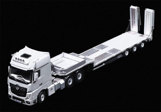 1:64 Mercedes-Benz Actros white TIMEMICRO x PERKA DIECAST Trailer & Tractor Model