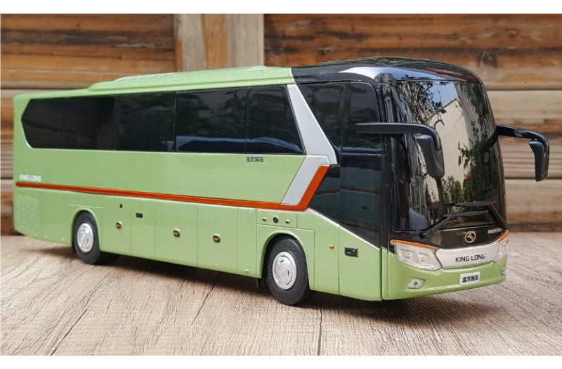 KING LONG XMQ6127 LongWei luxury bus light green 1:38 Bus Pre-built Airliner Model Display view4