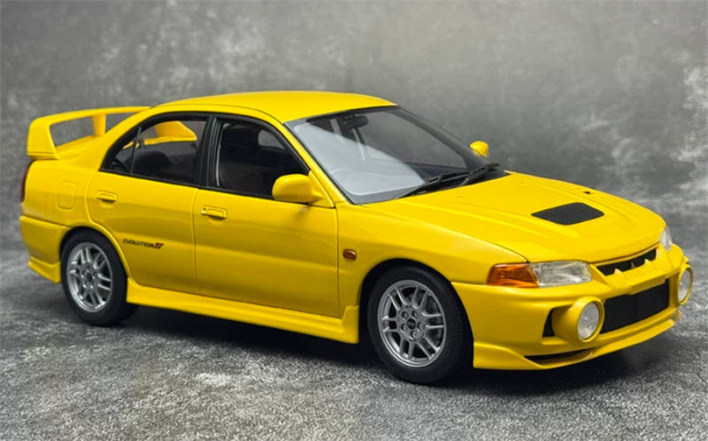 1:18 Mitsubishi Lancer Evolution IV  yellow MOTORHELIX Limited Edition 299PCS ONLY DIECAST Model