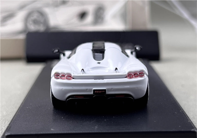 Rhino Model Koenigsegg CC850 Supercar Limited Edition 999PCS ONLY white 1:64 Car Pre-built Model view8