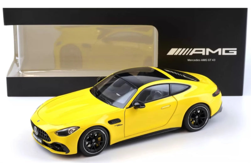 Mercedes AMG GT43 yellow 1:18 Car Pre-built Model