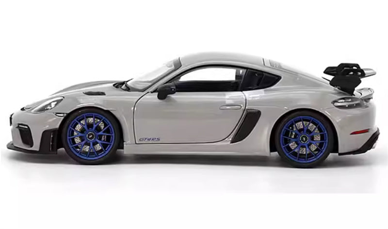 1:18 PORSCHE Cayman GT4 RS  Grey carbon cover  Norev Hard top Tail Wing Edition DIECAST Car Model