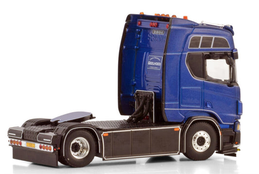 WSI SCANIA R HIGHLINE CR20H 4X2 Geelhoed 1:50 Truck Pre-built Model