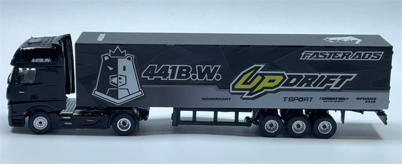 1:64 Mercedes-Benz Actros Drifting Bear ModernArt x 441B.W DIECAST Trailer & Tractor Model