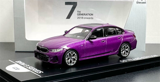 1:64 BMW 3 Series G20 Lightning Purple Almost Real 50 Years Edition DIECAST Civil Car Model