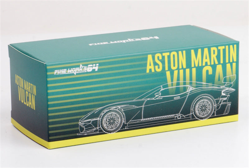 Fine works 64 Aston Martin Vulcan Supercar Limited Edition 999PCS ONLY pearl white 1:64 Car Pre-built Model view6
