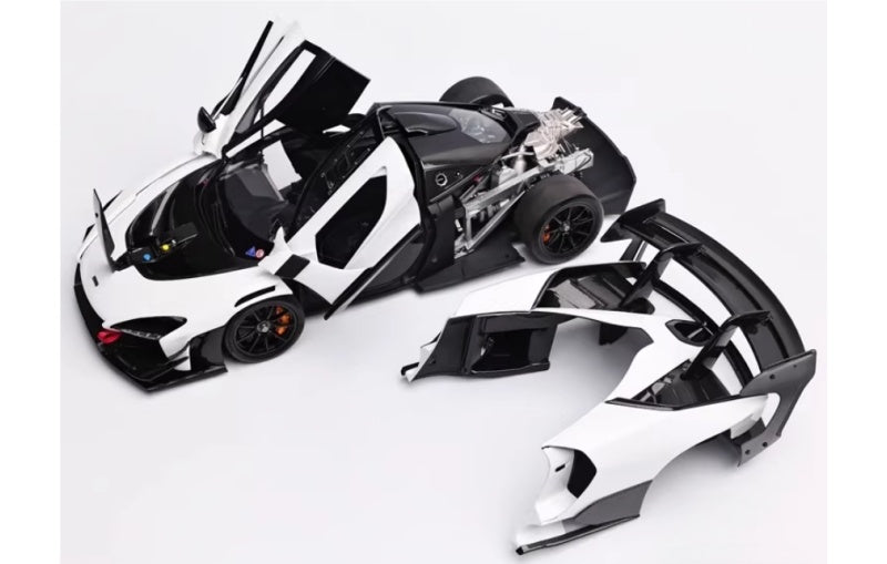 1:18 McLaren Senna GTR LCD White Diecast Model view8