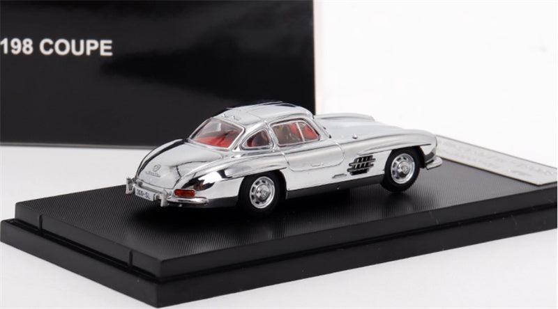 SEEKER Mercedes Benz 300SL first generation W198 COUPE Hardtop version silver plating 1:64 Car Pre-built Model view4