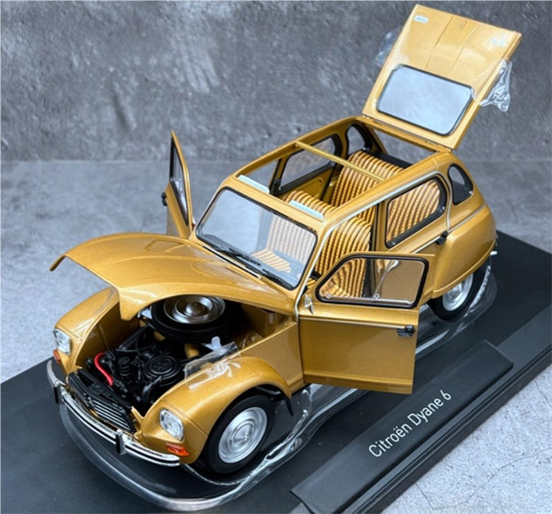 NOREV Citroen Dyane 6 1970 golden fully open 1:18 Car Pre-built Model view6