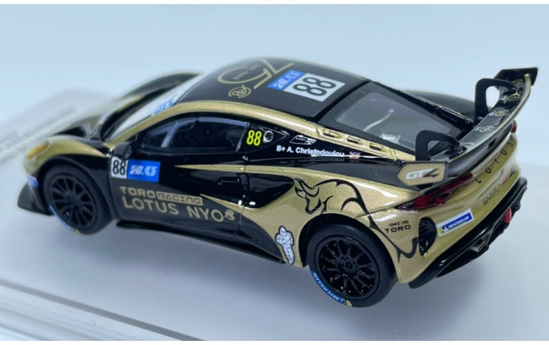 1:64 Lotus EMIRA GT4 2023 Yellow KiloWorks #88  DIECAST Model