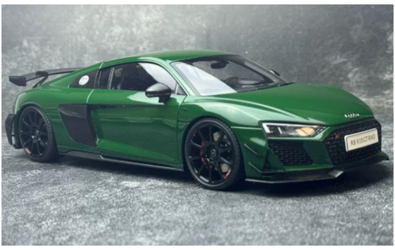 1:18 AUDI R8 V10 GT RWD 2021 Metallic Green KengFai Hardtop version DIECAST Model