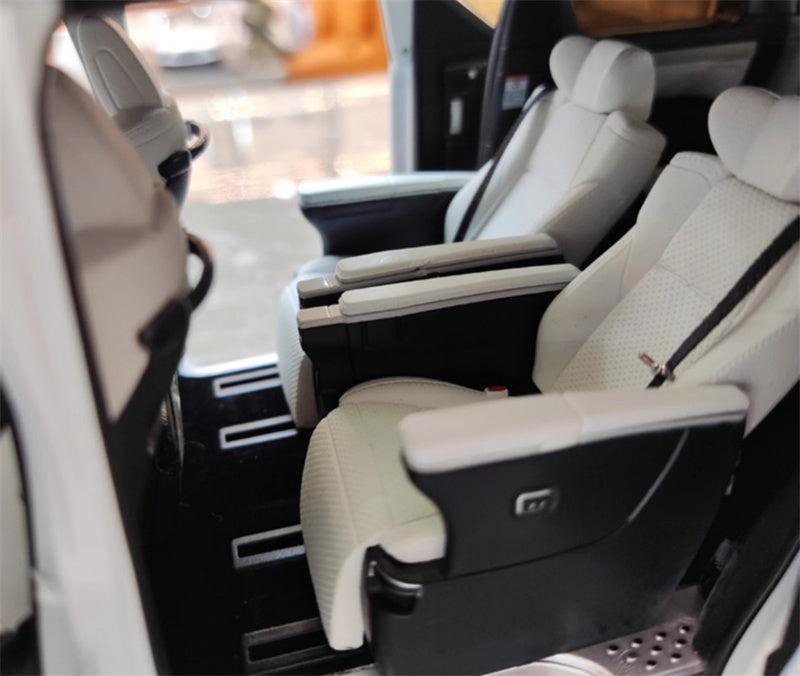 KengFai Toyota Vellfire MPV Business Vehicle white left hand drive 1:18 Car Pre-built Model view3