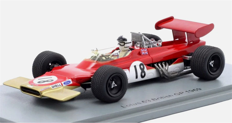 spark Lotus 63 #18 British GP 1969 1:43 Car Pre-built Model view1