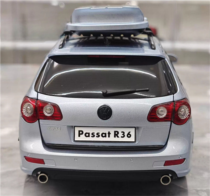 NZG Volkswagen VW Passat Estate R36 Classic ceramic jar Car Ice Blue with pedal travel suitcase Limited Edition 99PCS ONLY 1:18 Car Pre-built Model view9