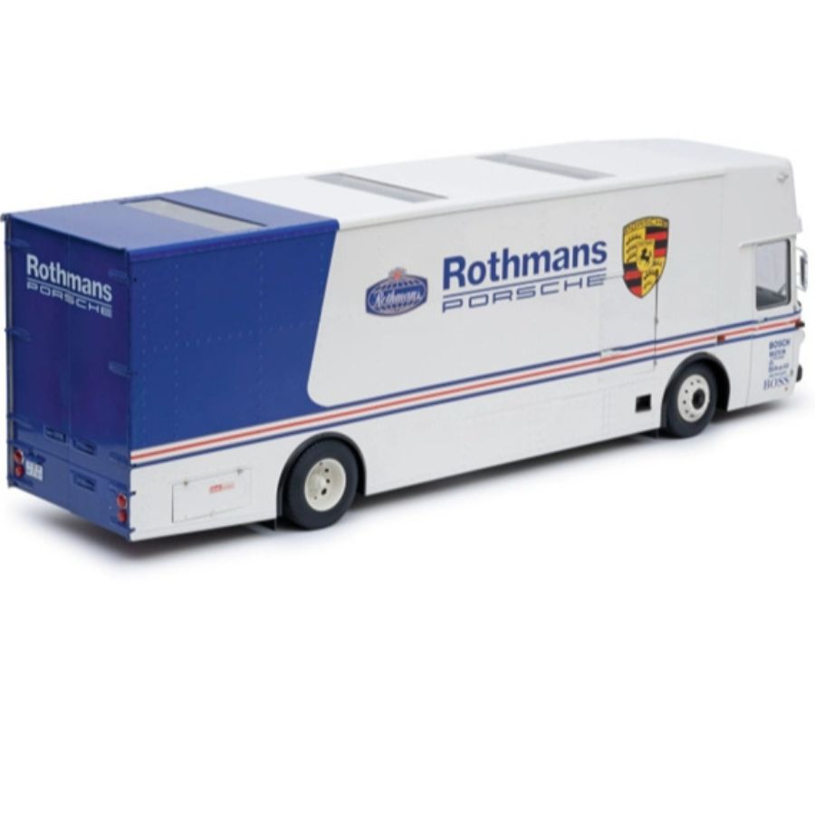 Schuco Mercedes Benz O317 K Race Trans. ROTHMANS blue/white 1/18 DIECAST Truck