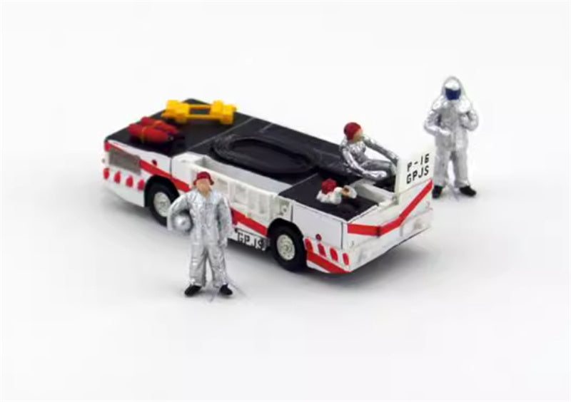 HHOWTOYS US ARMY MORDEN Fight Deck Crew & Fire Engine 1:72 Truck Pre-built Model