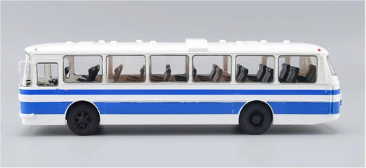 1:43 LAZ 699R Modimio White/Blue ABS Model