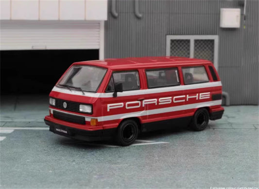 Master VW T3 Magway van Porsche livery red 1:64 Car Pre-built Model view1
