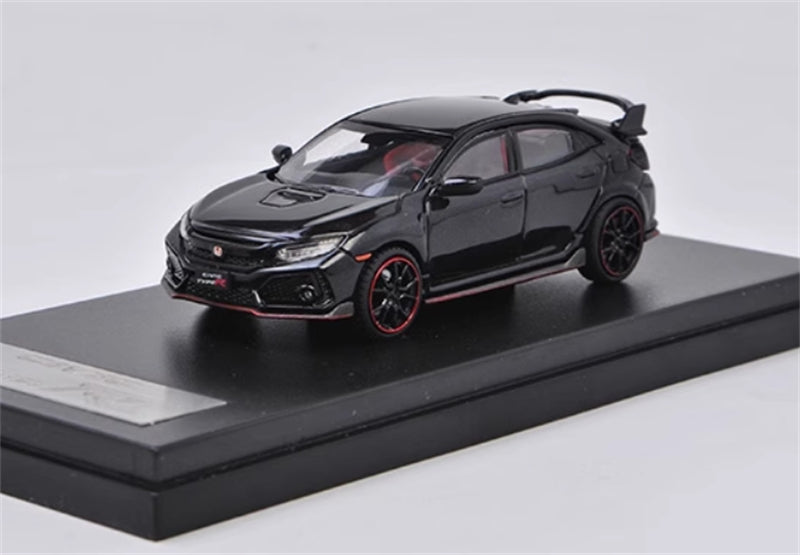 LCD-MODELS Honda Civic Type-R FK8 Black 1:64 car Pre-built Model view1