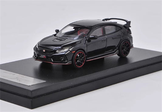 LCD-MODELS Honda Civic Type-R FK8 Black 1:64 car Pre-built Model view1