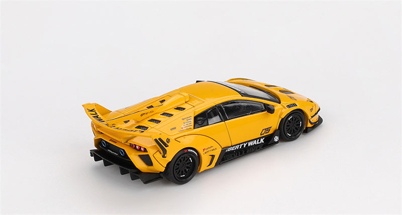 1:64 Lamborghini LB-Silhouette WORKS MURCIELAGO GT Evo Yellow MINIGT DIECAST Model